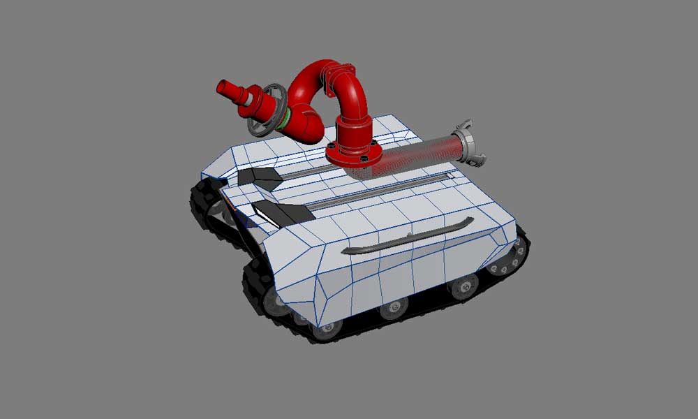 iTrend TrackReitar Design Firefighting Robot Platform