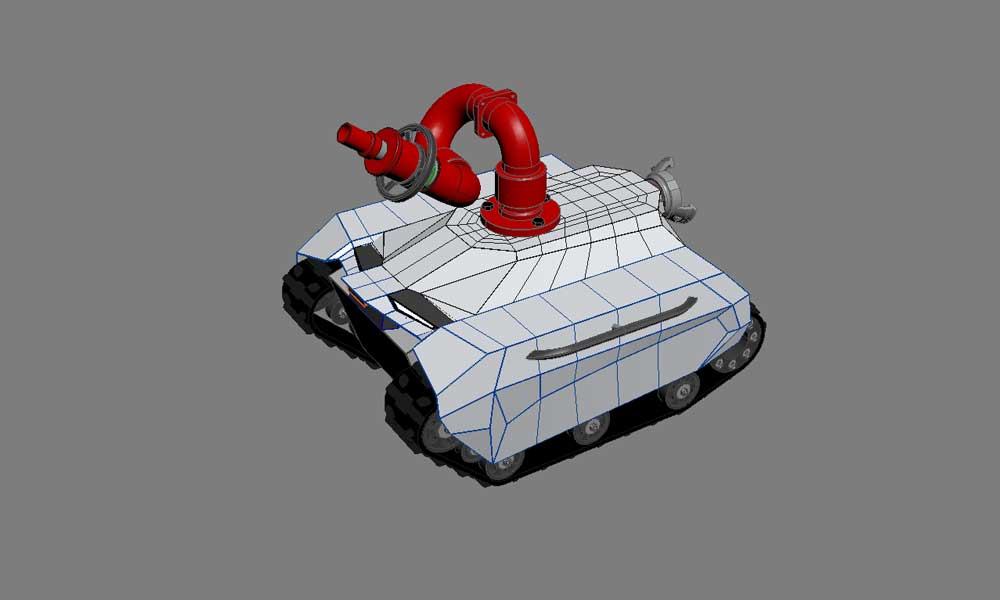 iTrend TrackReitar Design Firefighting Robot Platform